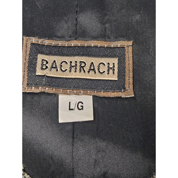 Vintage Bachrach Suit Separate Vest Size Large Wool Blend Tan Textured - Picture 7 of 9